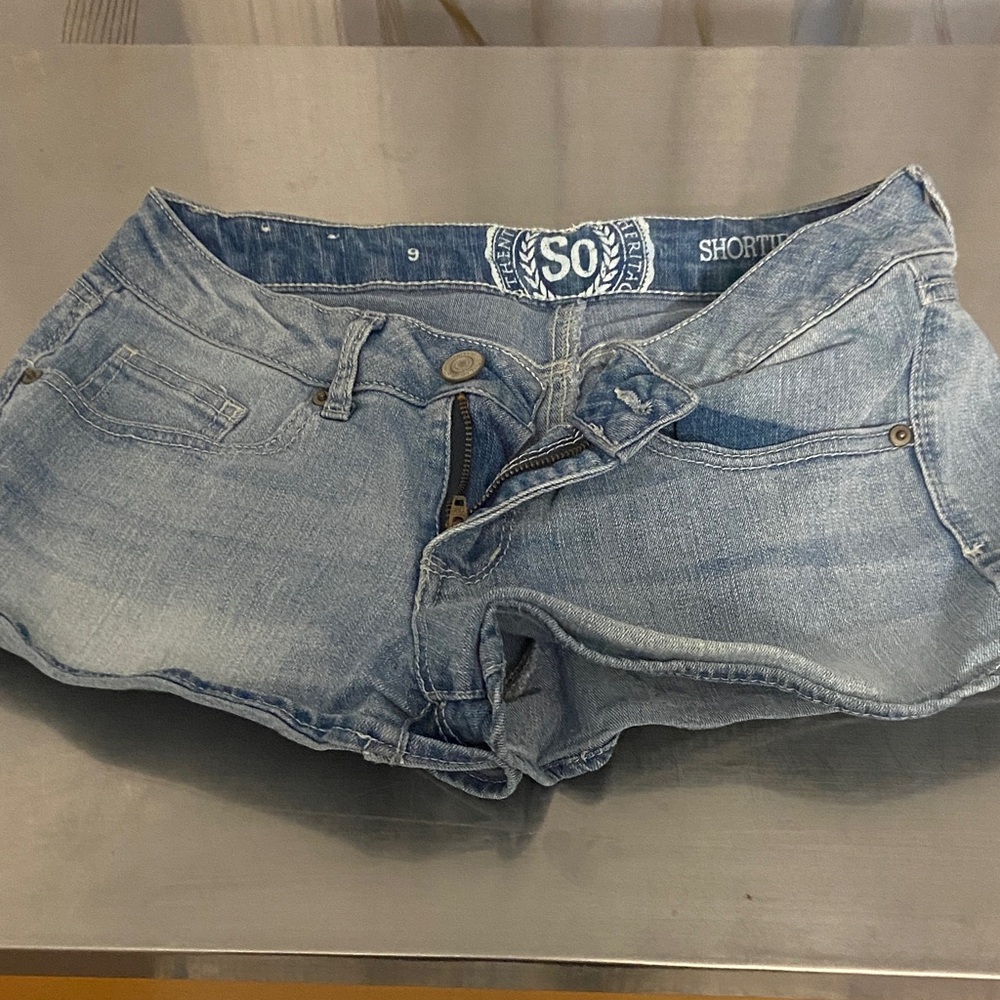 SO Women's Light Blue Jean Shorts